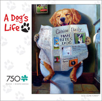 A Dog's Life Dog Gone Funny 750 Piece Jigsaw Puzzle Box