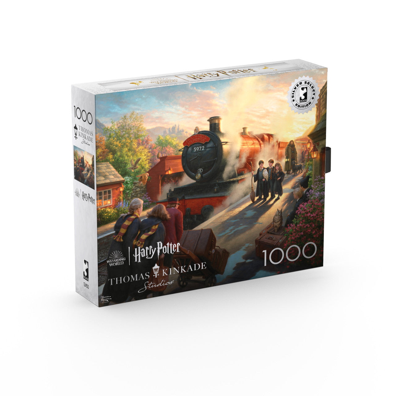 Ceaco Puzzle: Hogwart's Express 1000 Piece Puzzle (Silver Select Edition) - Giftable Package With Silver Foil Accents