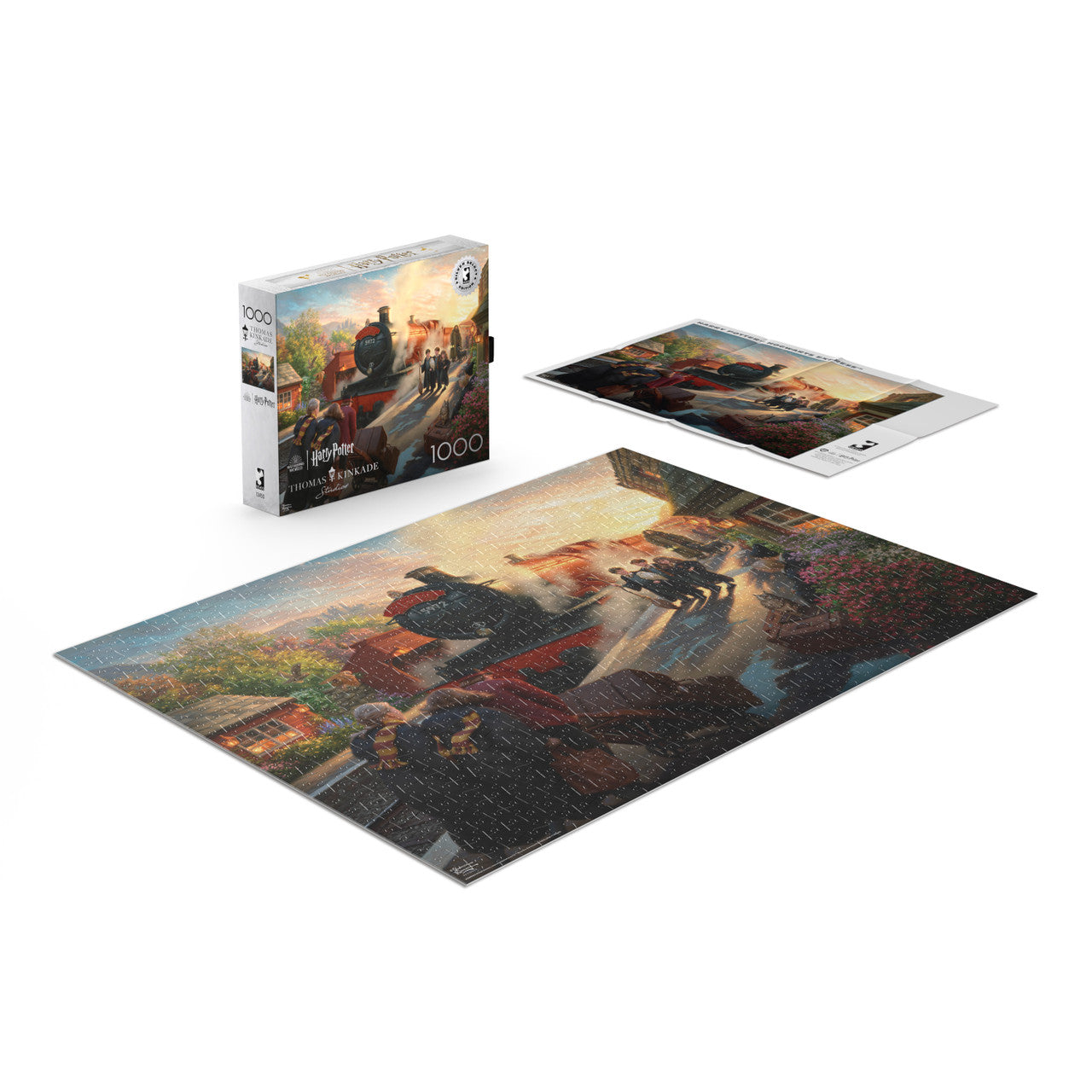 Ceaco Puzzle: Hogwart's Express 1000 Piece Puzzle (Silver Select Edition) - Giftable Package With Silver Foil Accents