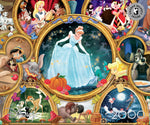 Ceaco Puzzle: Disney - Classic Collage 2000 Piece Puzzle (Silver Select Edition) - Giftable Package With Silver Foil Accents