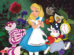 Ceaco Puzzle: Disney - Alice in Wonderland, Alice and Friends 1000 Piece Puzzle (Silver Select Edition) - Giftable Package With Silver Foil Accents