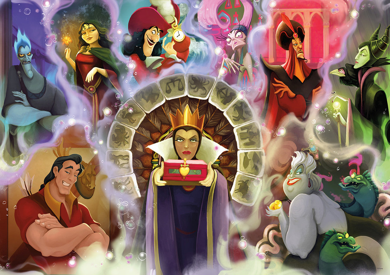 Ceaco Puzzle: Disney: Villains 500 Piece Puzzle - Noir Select Edition - Giftable Package With Silver Foil Accents