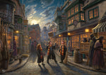 Ceaco Puzzle: Harry Potter Diagon Alley 500 Piece Puzzle (Silver Select Edition) - Giftable Package With Silver Foil Accents