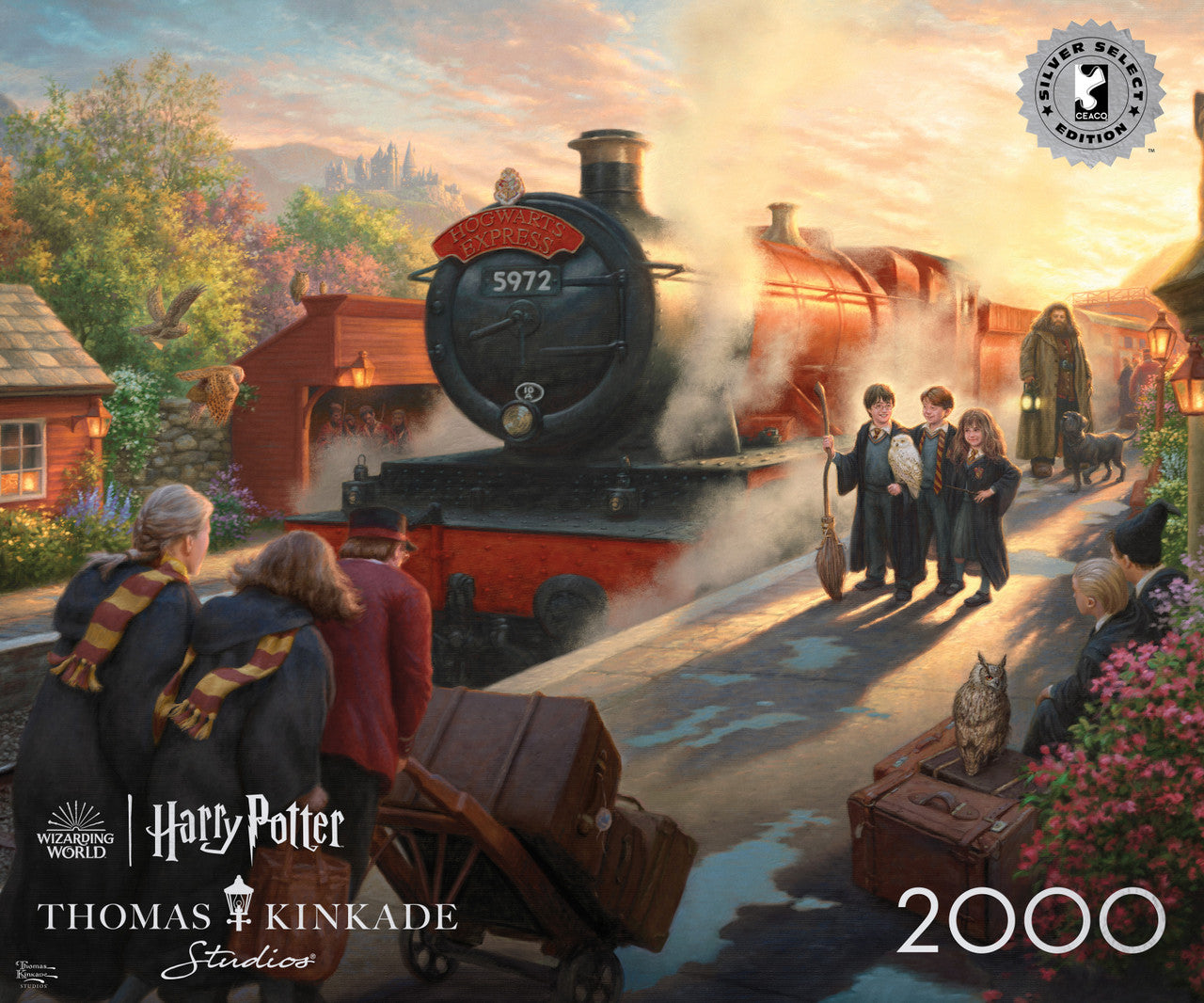 Thomas Kinkade CEACO Silver Select: Hogwarts Express 2000 Piece Puzzle