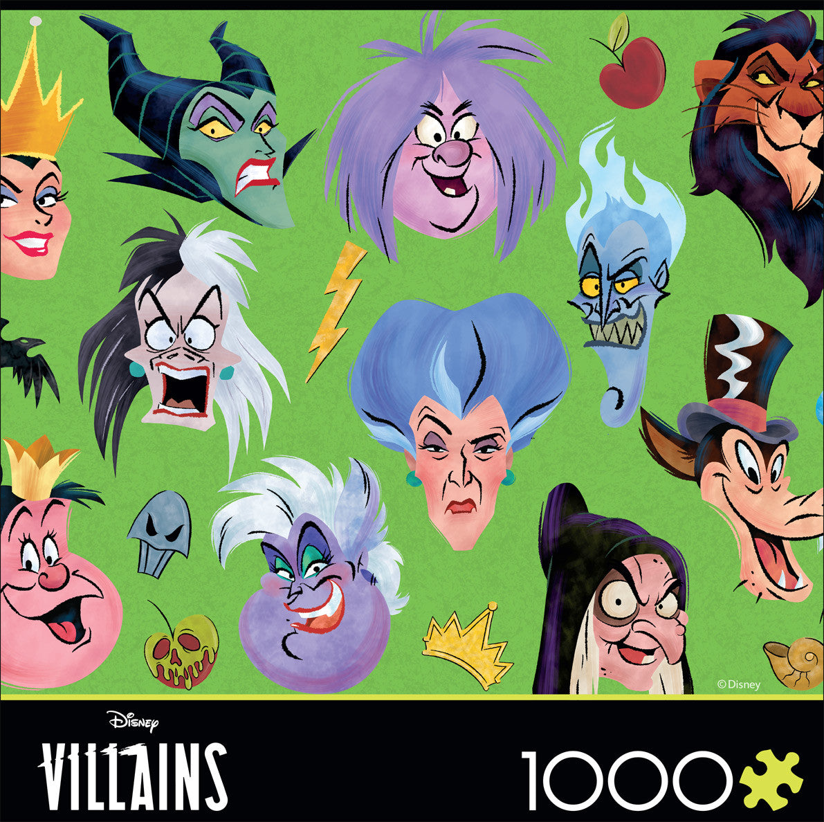 Ceaco Puzzle: Collage - Disney - Villains Collage Faces 1000 Piece Puzzle