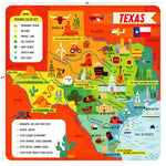 Little Buffalo State Puzzle 49-Piece Texas Jigsaw Puzzle - Kids Puzzles: Ages 4+