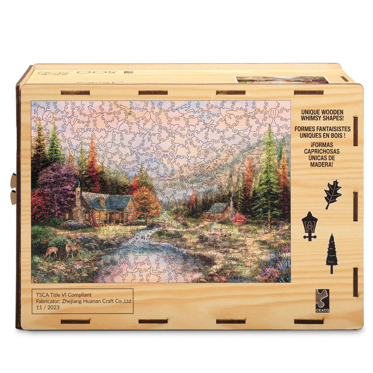 Wood Puzzle: TK - Sierra Paradise-Whimsy Pieces 500 Piece Puzzle