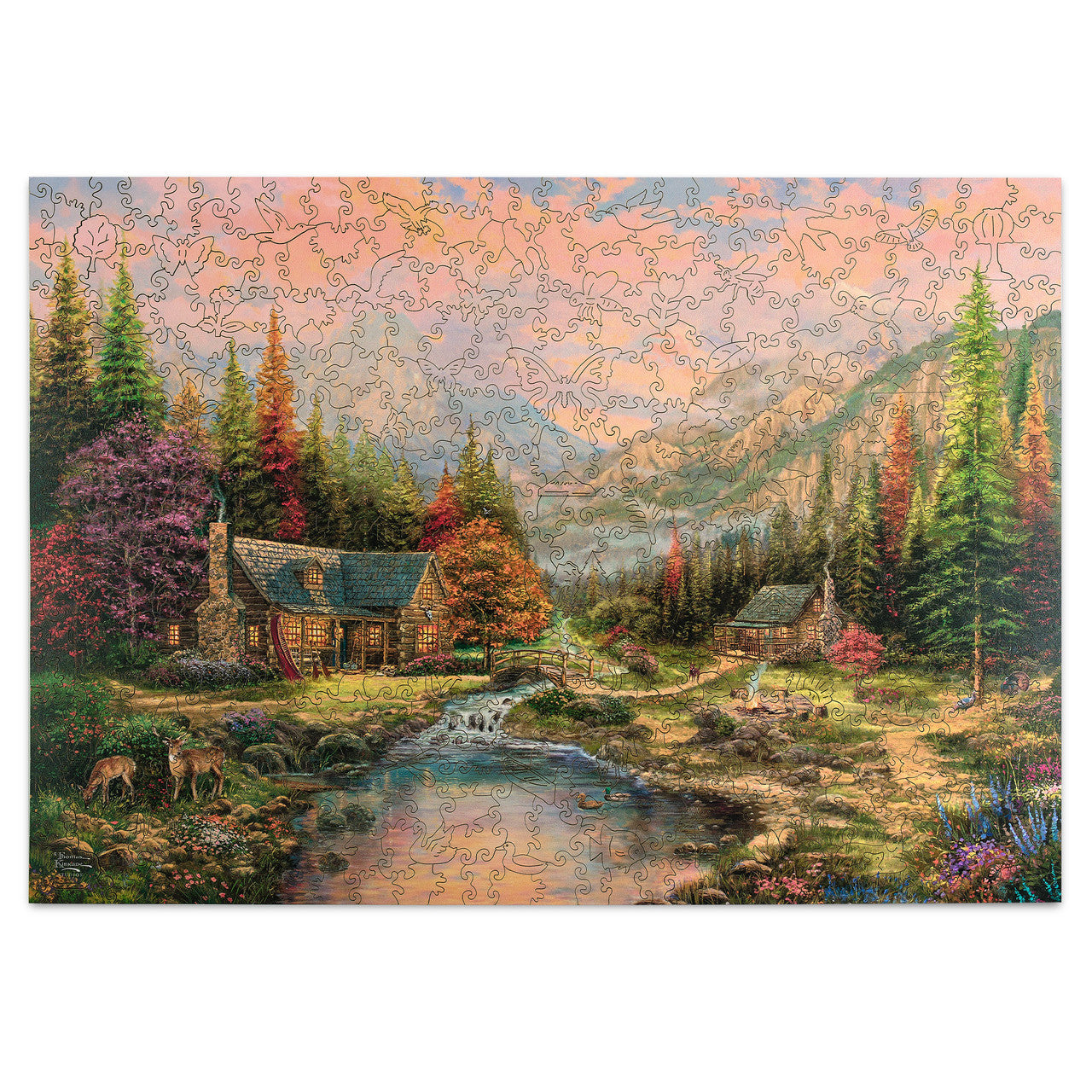 Wood Puzzle: TK - Sierra Paradise-Whimsy Pieces 500 Piece Puzzle