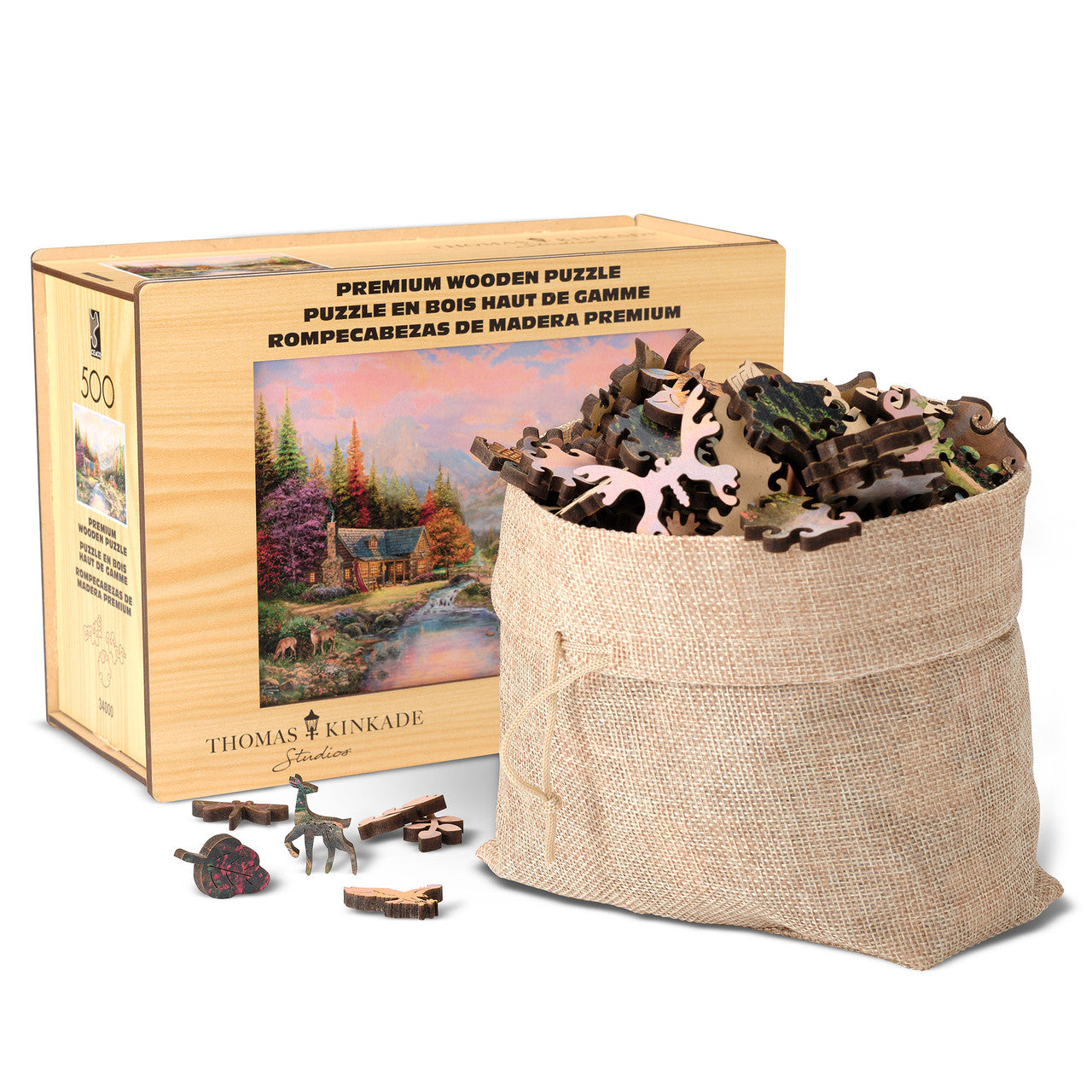 Wood Puzzle: TK - Sierra Paradise-Whimsy Pieces 500 Piece Puzzle