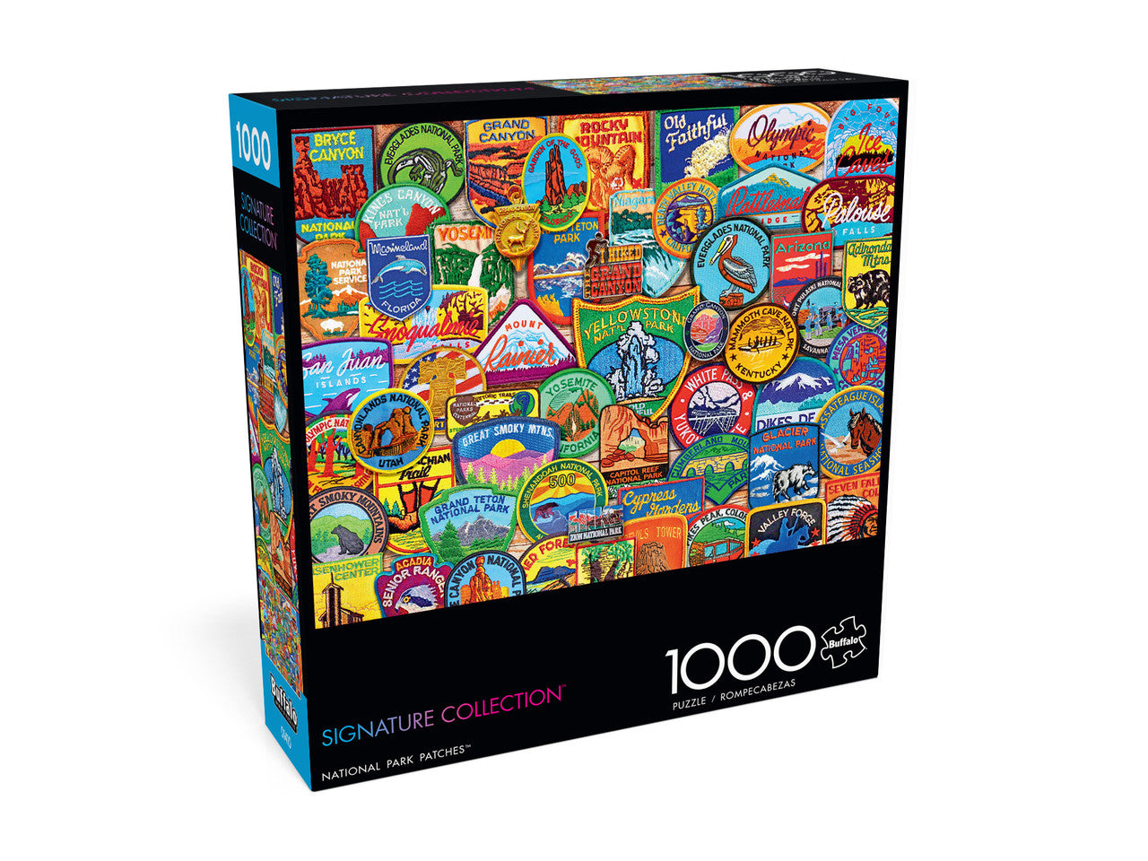 Signature Collection National Park Patches 1000 Piece Jigsaw Puzzle Box