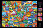Signature Collection National Park Patches 1000 Piece Jigsaw Puzzle Poster