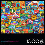 Signature Collection National Park Patches 1000 Piece Jigsaw Puzzle Front