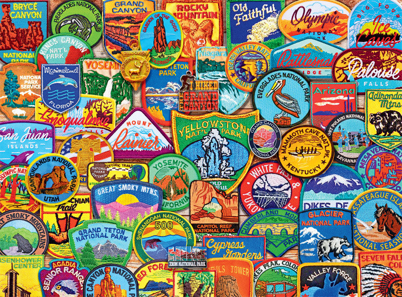 Signature Collection National Park Patches 1000 Piece Jigsaw Puzzle