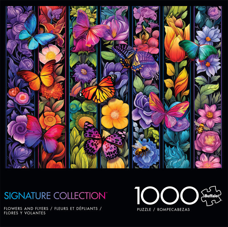 Signature Collection: Flowers and Flyers 1000 Piece Puzzle