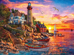 Dominic Davison: Sunset at Lighthouse Bay 1000 Piece Puzzle