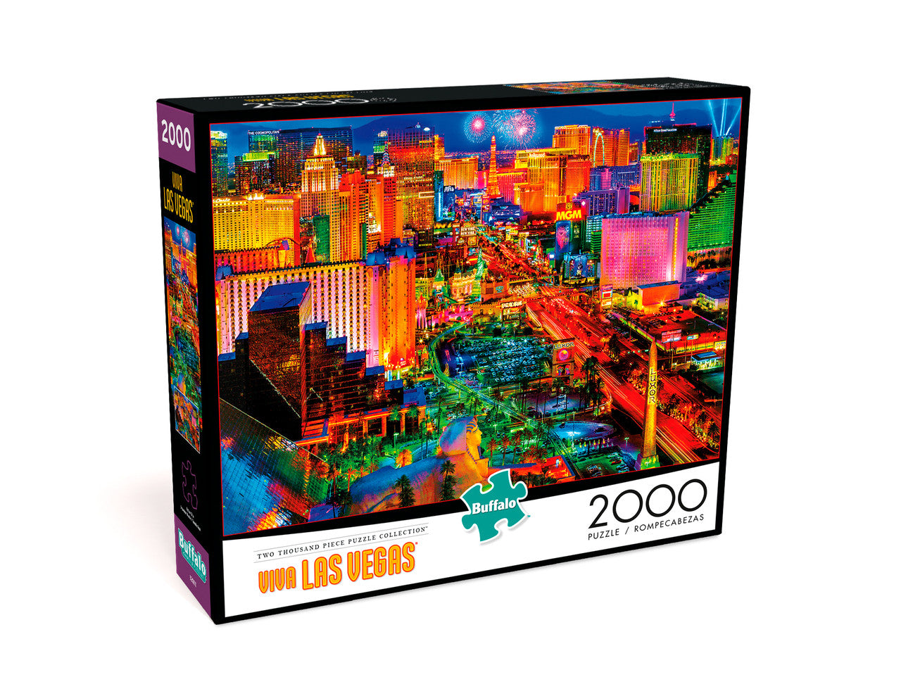 Viva Las Vegas 2000 Piece Jigsaw Puzzle 3D