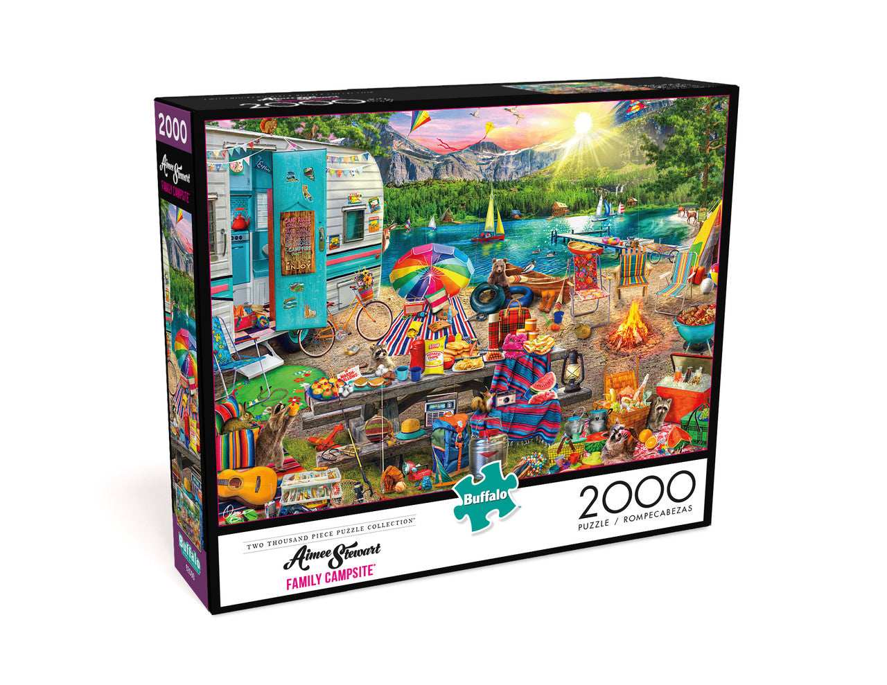 Aimee Stewart Family Campsite 2000 Piece Jigsaw Puzzle – Buffalo Games