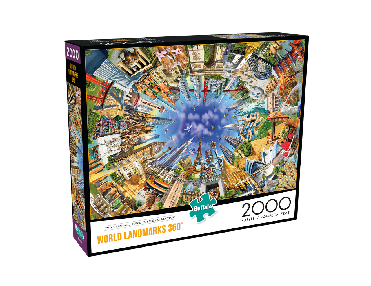 World Landmarks 360 2000 Piece Jigsaw Puzzle
