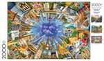 World Landmarks 360 2000 Piece Poster