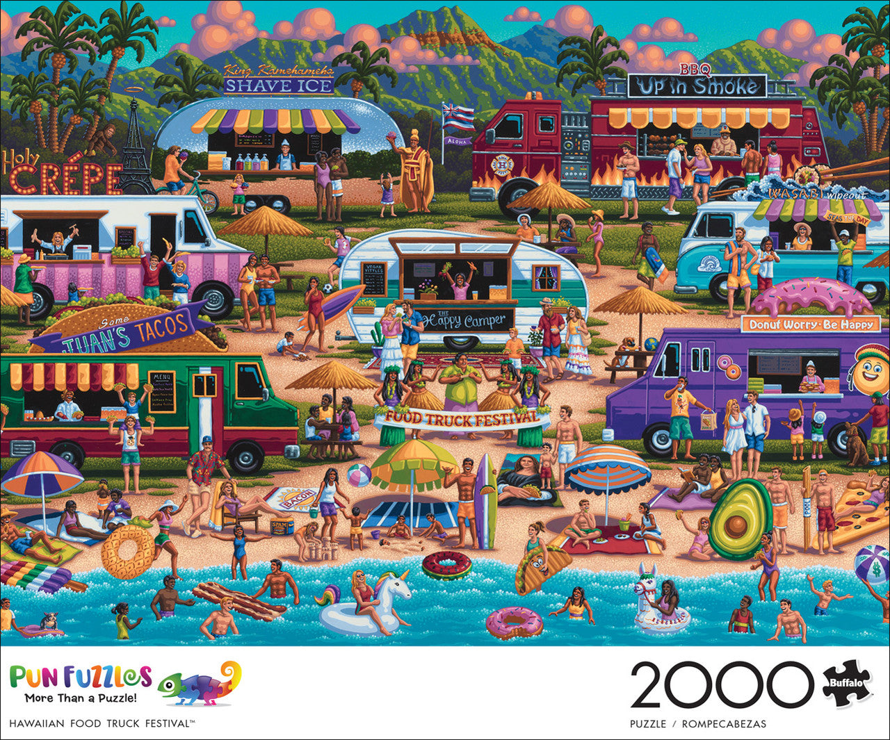 Hawaiian Food Truck Festival 2000 Piece Puzzle