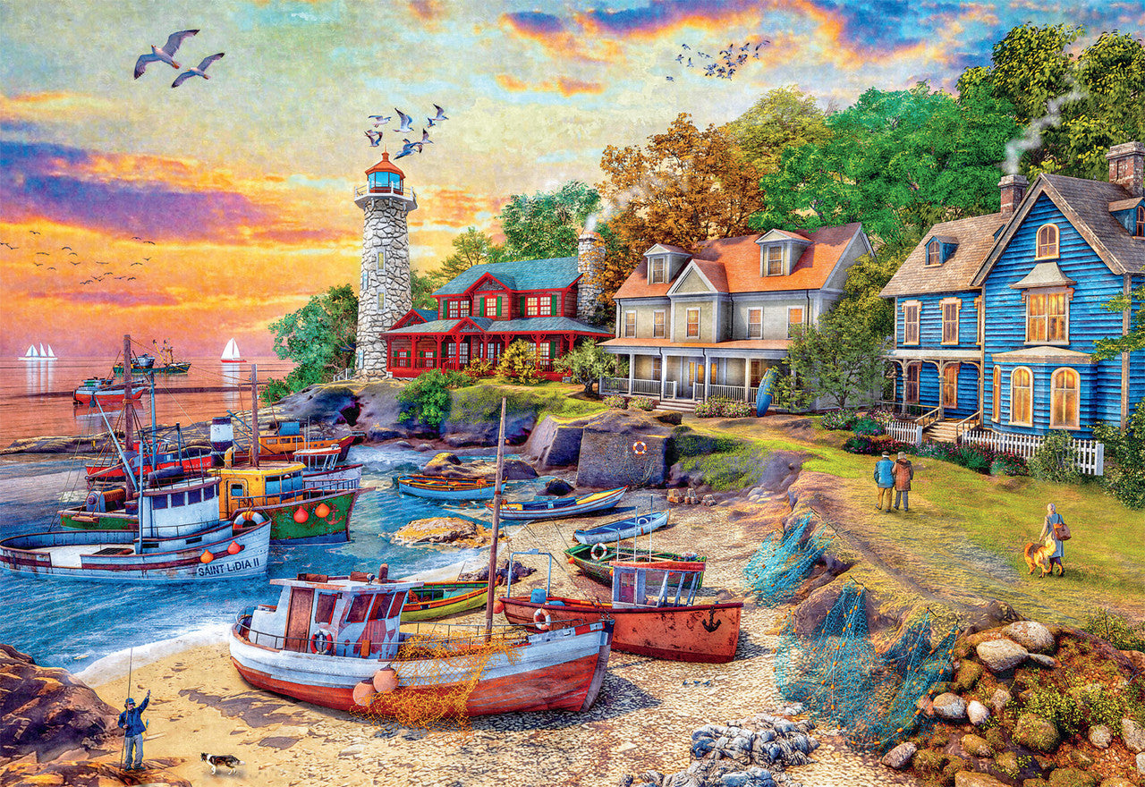 American Harbor Town 2000 Piece Puzzle