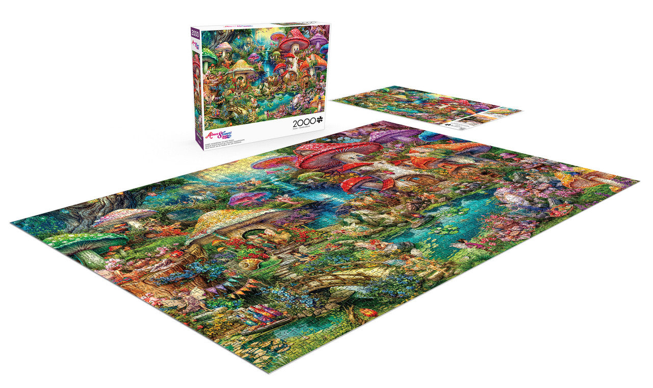 Aimee Stewart: Merry Mushroom Village Picnic 2000 Piece Puzzle