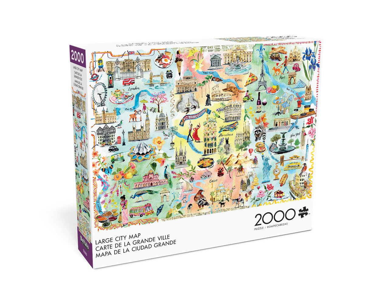Large City Map 2000 Piece Puzzle