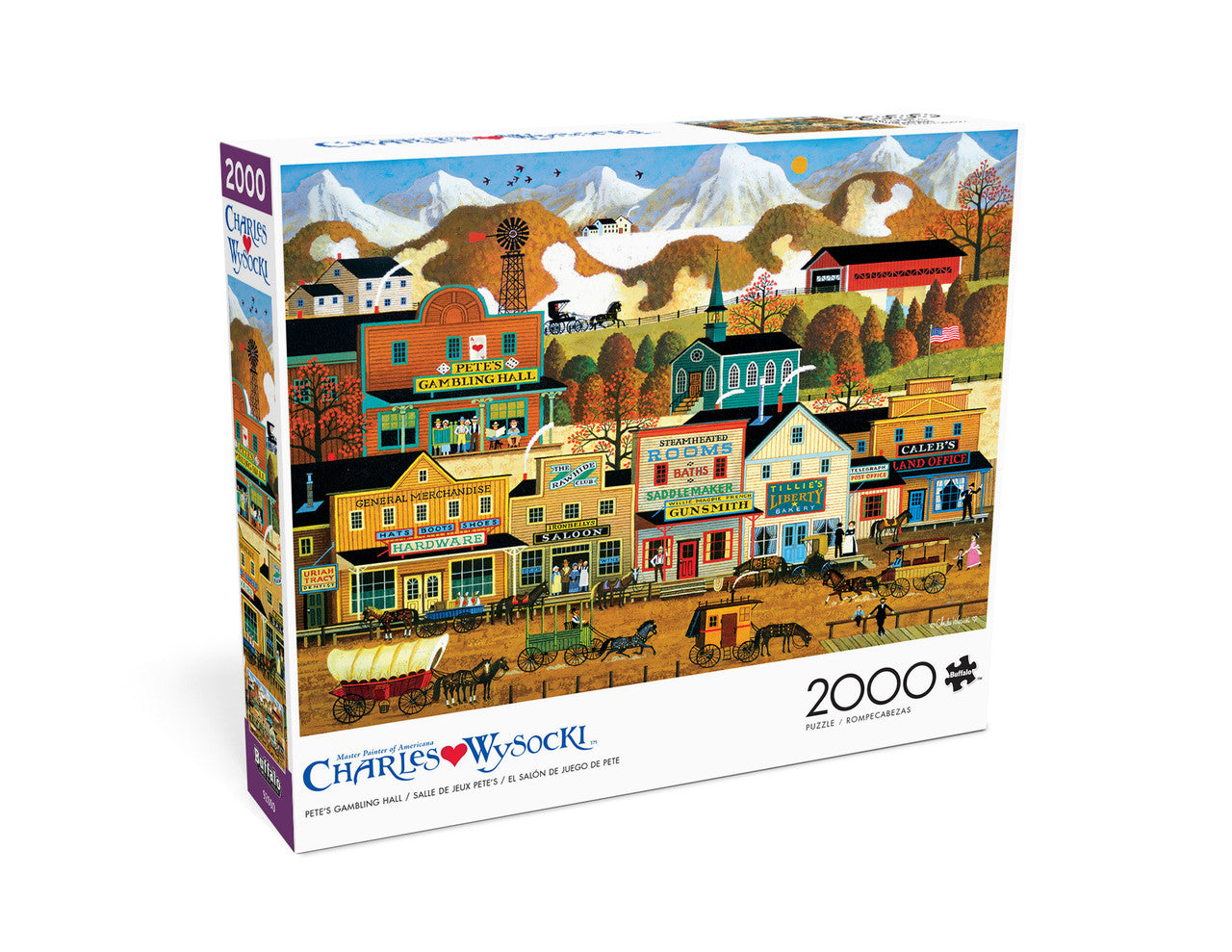 Charles Wysocki: Pete's Gambling Hall 2000 Piece Puzzle