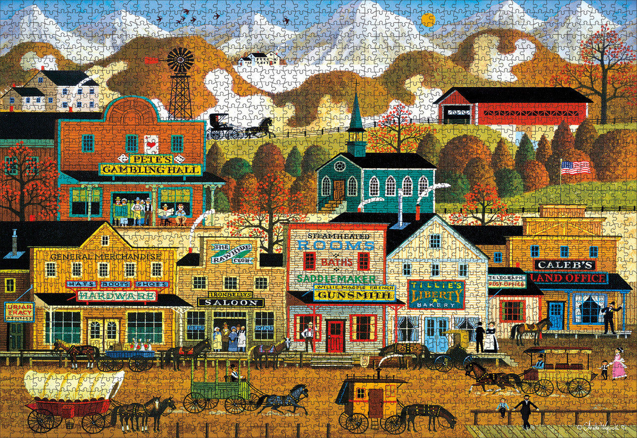 Charles Wysocki: Pete's Gambling Hall 2000 Piece Puzzle