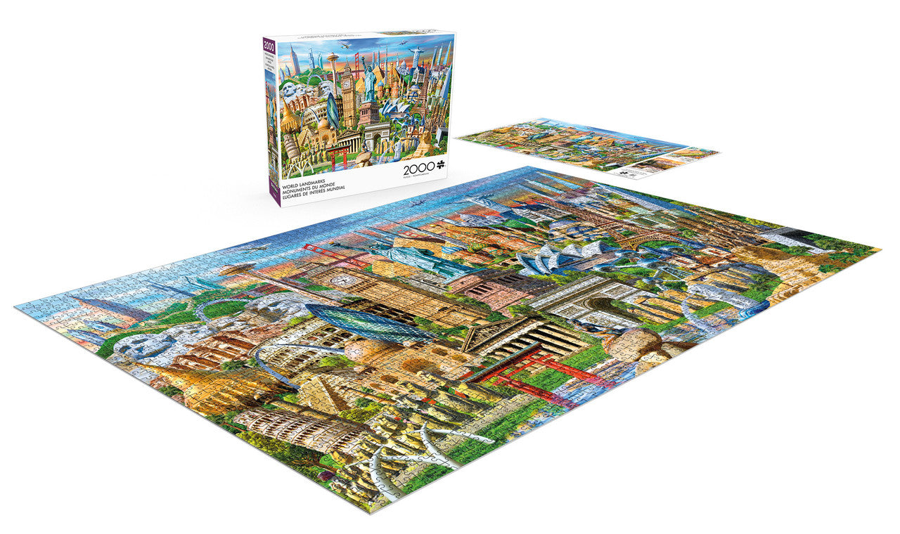 World Landmarks 2000 Piece Puzzle