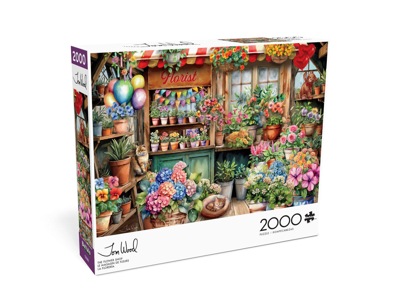 Tom Wood: The Flower Shop 2000 Piece Puzzle
