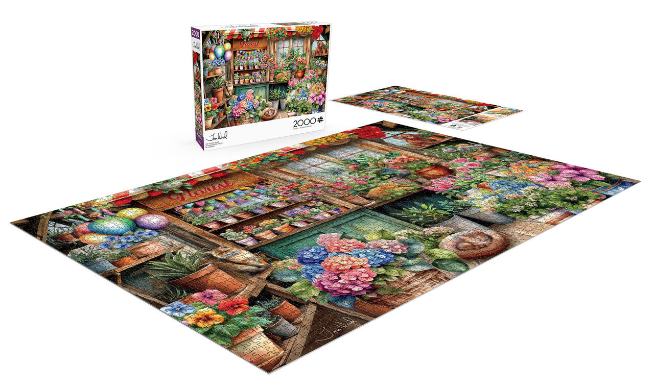Tom Wood: The Flower Shop 2000 Piece Puzzle