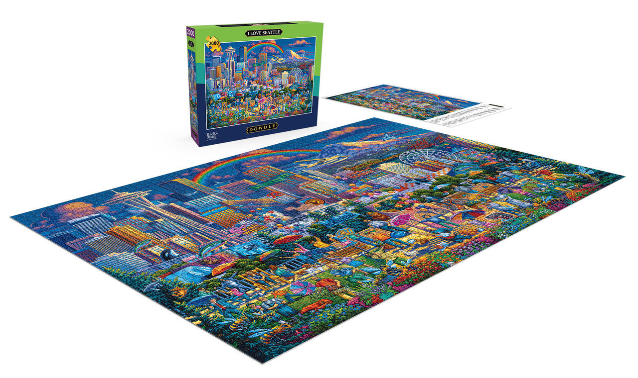 Eric Dowdle: I Love Seattle 2000 Piece Puzzle – Buffalo Games