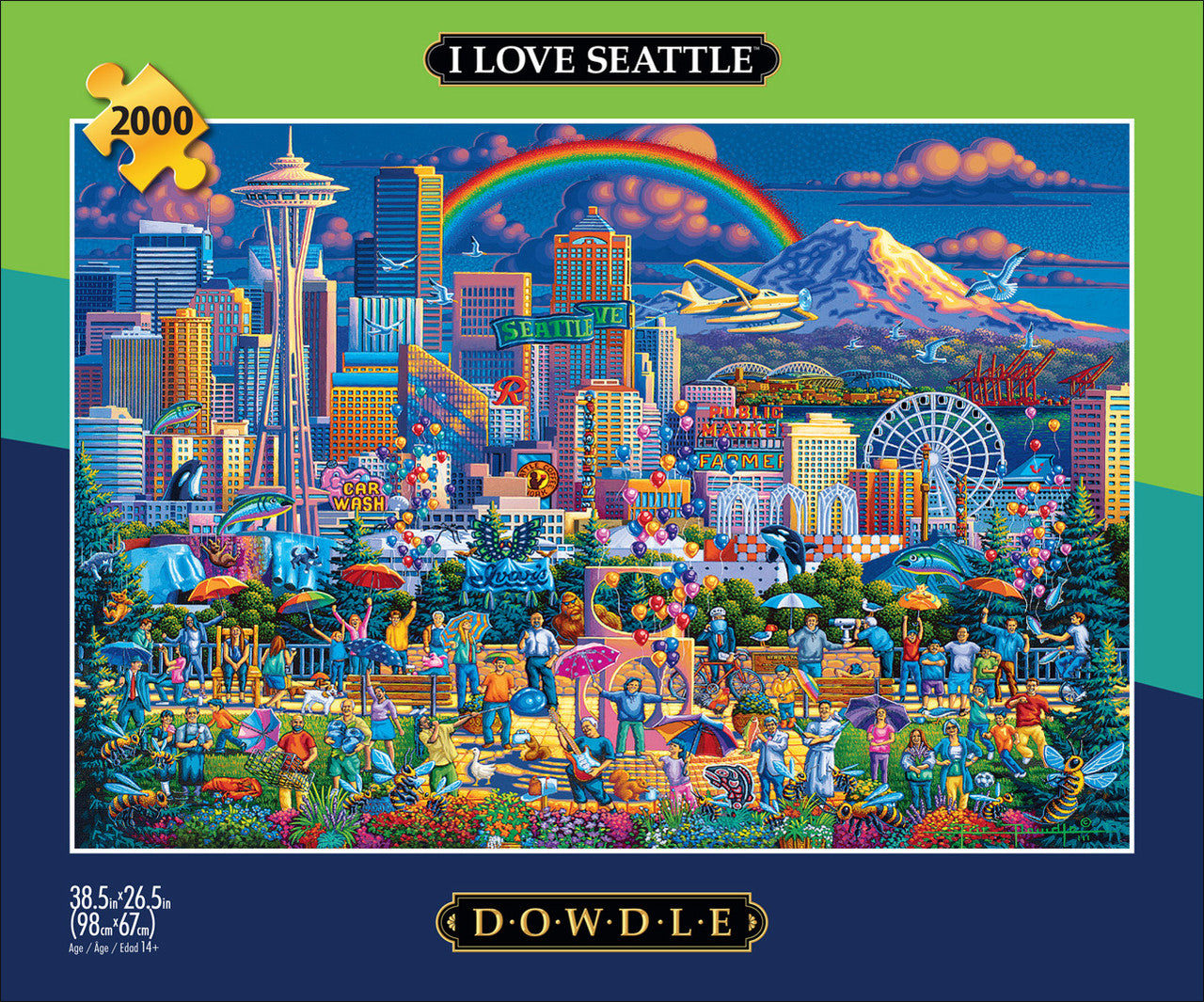 Eric Dowdle: I Love Seattle 2000 Piece Puzzle – Buffalo Games