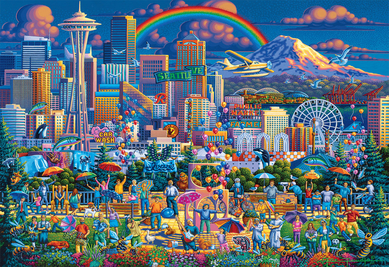 Eric Dowdle: I Love Seattle 2000 Piece Puzzle