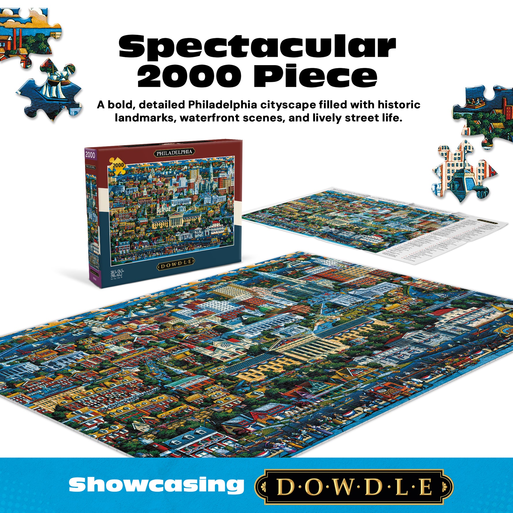 Eric Dowdle - Philadelphia 2000 Piece Jigsaw Puzzle