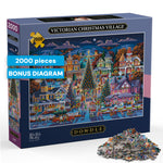 Eric Dowdle Victorian Christmas Village 2000 Piece Puzzle