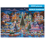 Eric Dowdle Victorian Christmas Village 2000 Piece Puzzle