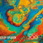 Color Explosion Swirl Patina 300 Large Piece Jigsaw Puzzle Front