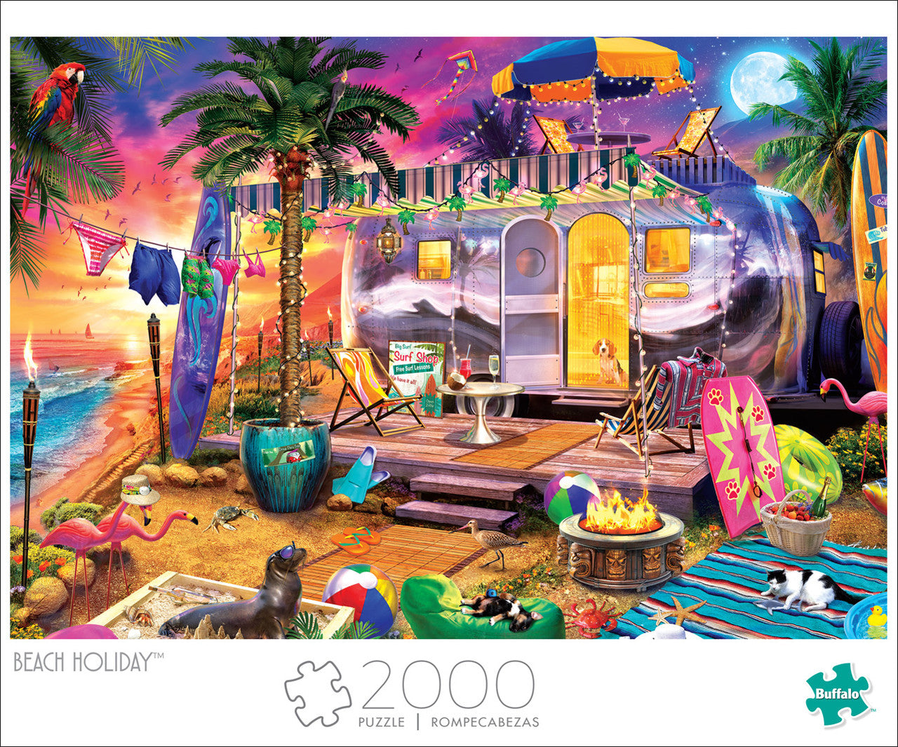 Beach Holiday 2000 Piece Puzzle