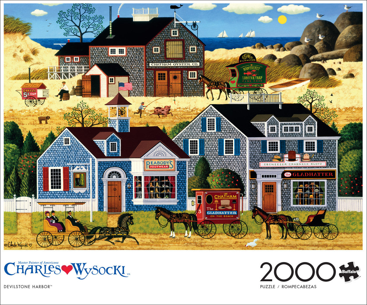 Charles Wysocki: Devilstone Harbor 2000 Piece Puzzle