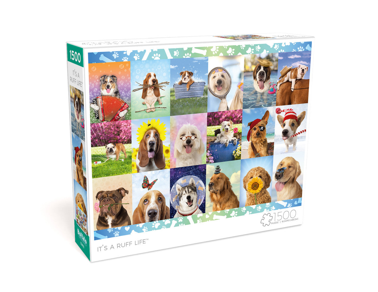 Art of Play It's a Ruff Life 1500 Piece Jigsaw Puzzle Box