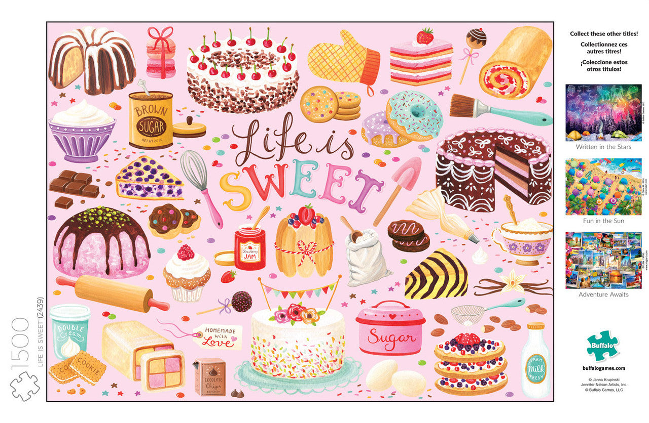Art of Play Life Is Sweet 1500 Piece Jigsaw Puzzle Poster