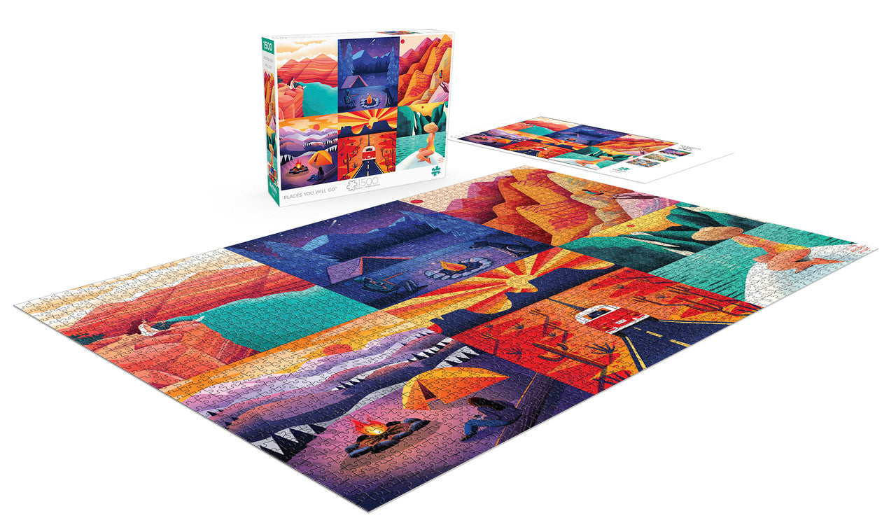 Art of Play Places You Will Go 1500 Piece Jigsaw Puzzle Contents