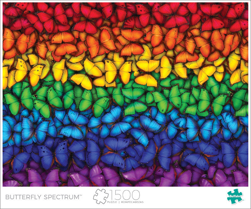 Art of Play Butterfly Spectrum 1500 Piece Jigsaw Puzzle Front