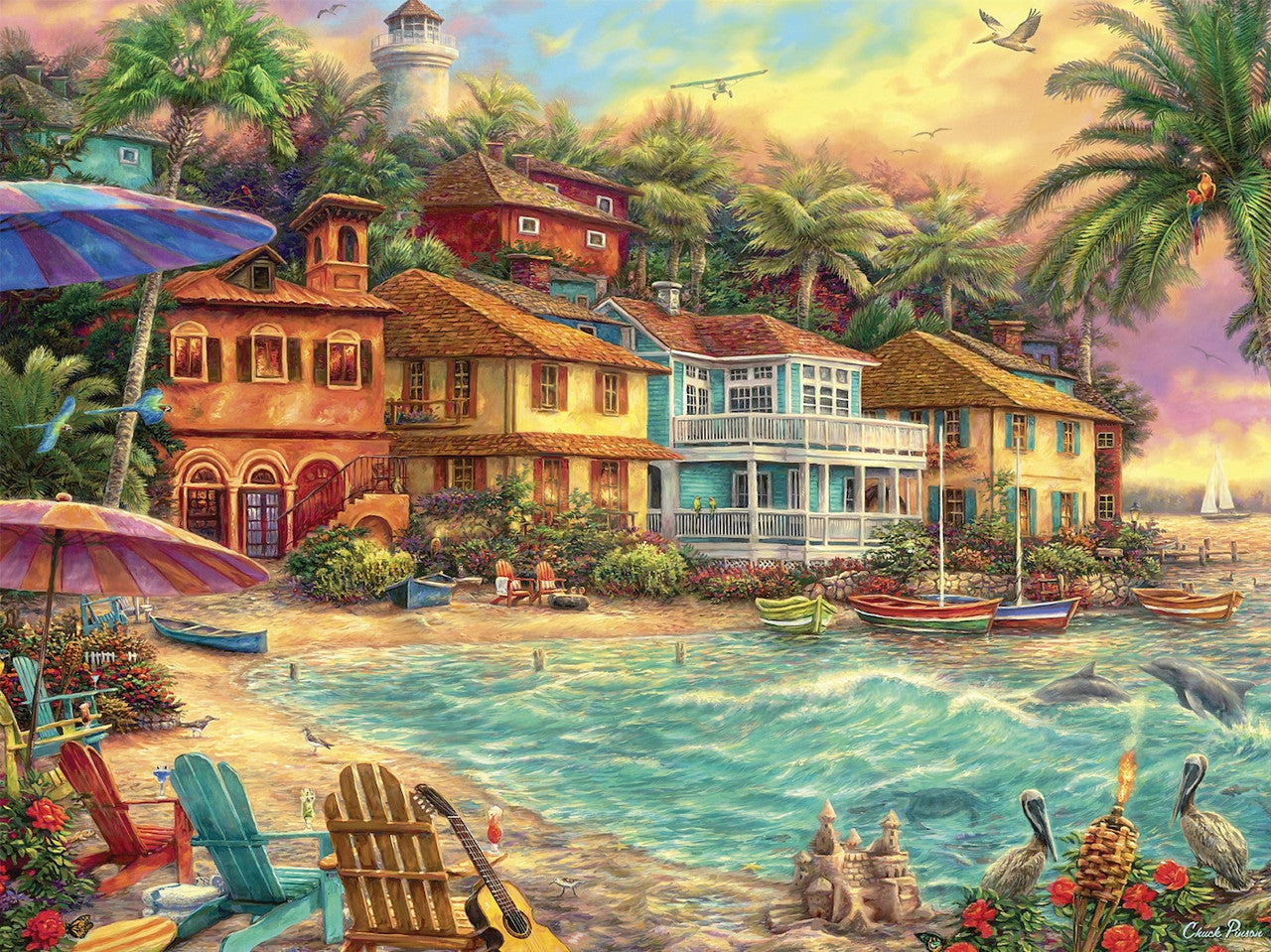 Chuck Pinson: Island Time 1500 Piece Puzzle