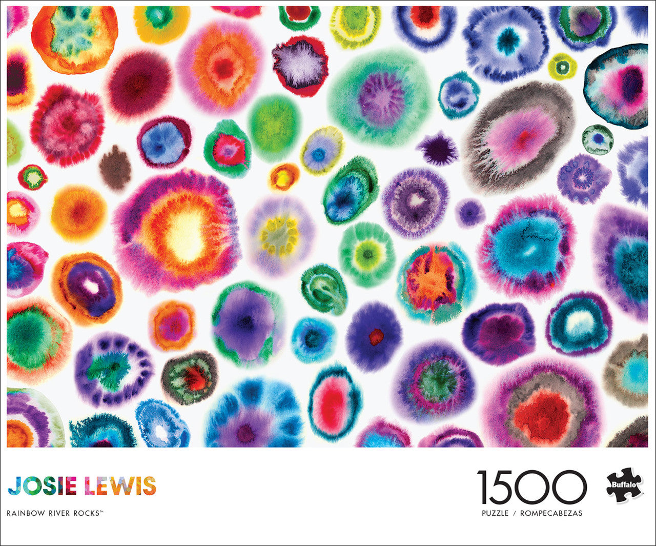 Josie Lewis: Rainbow River Rocks 1500 Piece Jigsaw Puzzle