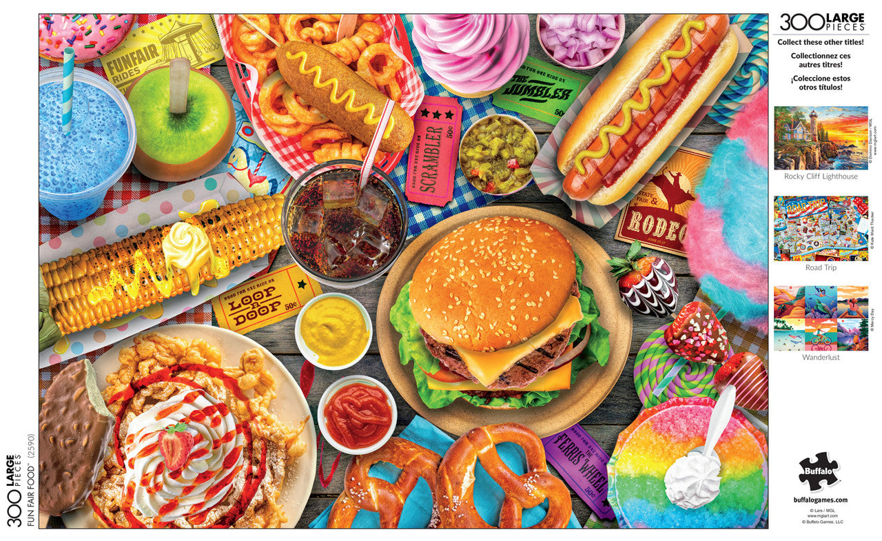 Fun Fair Food 300 Large Piece Jigsaw Puzzle Poster