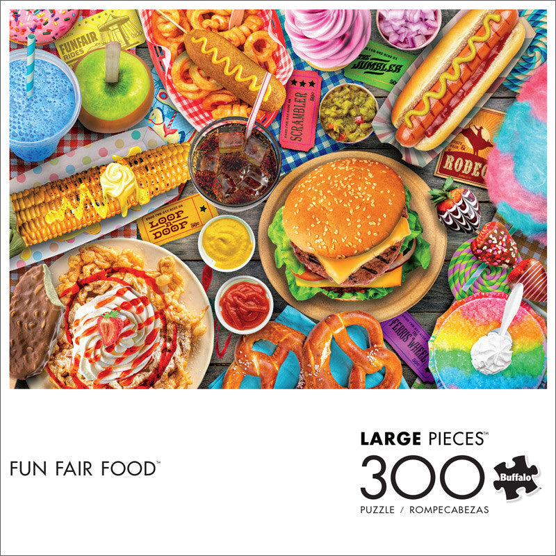 Fun Fair Food 300 Large Piece Jigsaw Puzzle Front