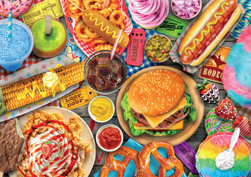 Fun Fair Food 300 Large Piece Jigsaw Puzzle